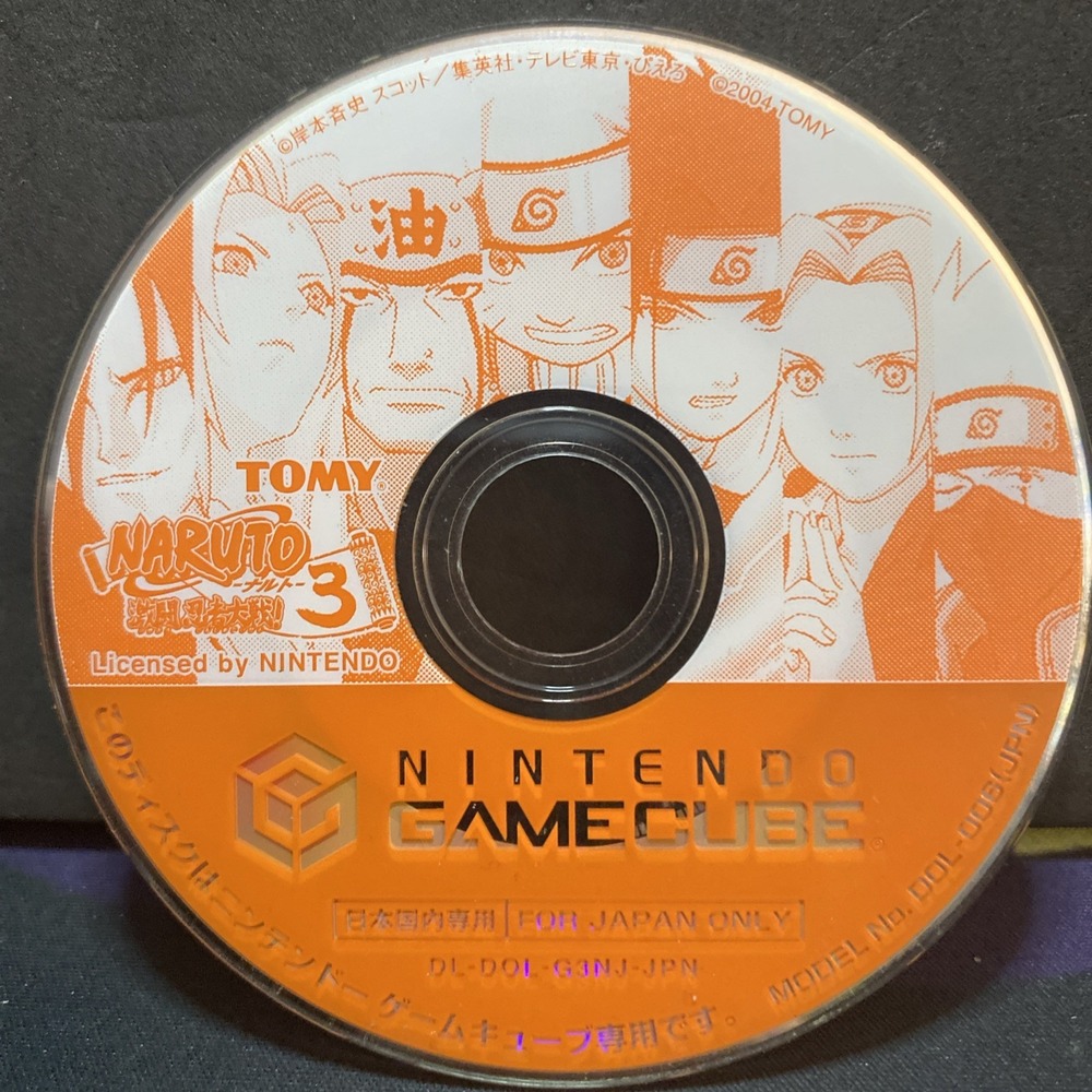 Naruto Clash of Ninja 3 for Nintendo GameCube Disc Only